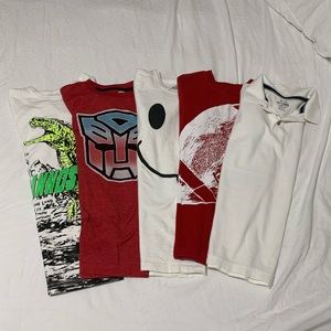 Bundle of 4 tees 1 polo for Boys